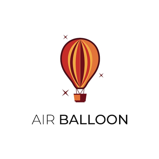 hot air balloon logo abstract vector Hot air balloon logo design balloon color gradient logo