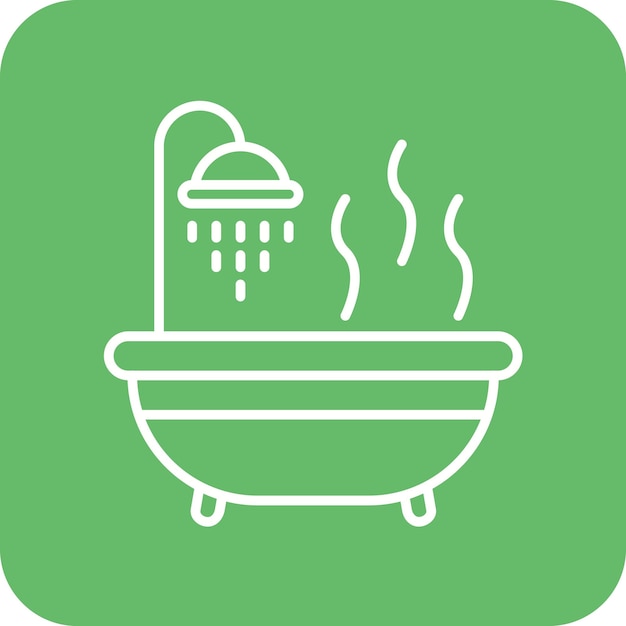 Hot Bath icoon vector afbeelding Kan worden gebruikt voor Comfort