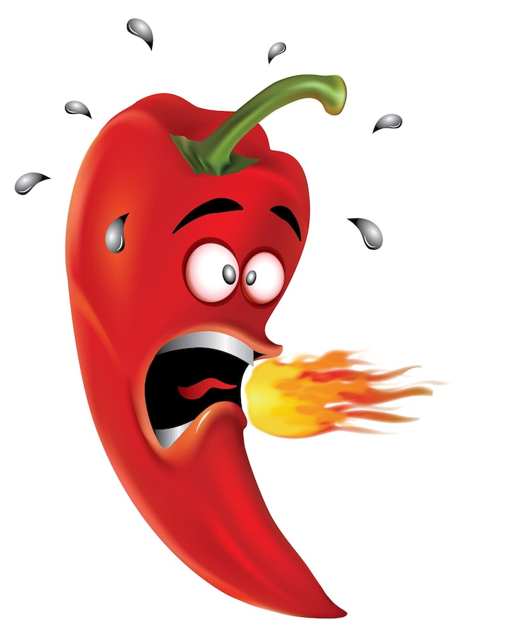 Vector hot chilli een pittige specerij voor het maken van chili saus