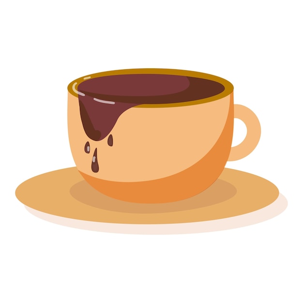 Hot chocolate cup icon cartoon vector Cocoa yummy Powder nut