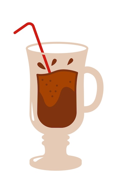 Hot chocolate cup Vector illustration