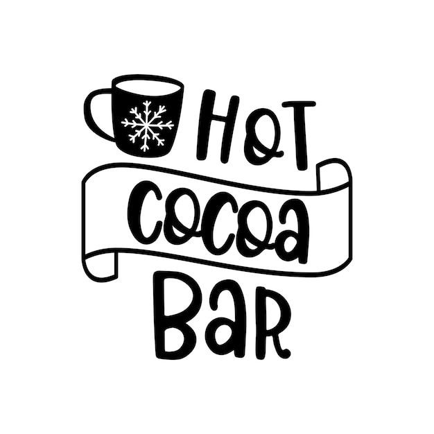 Hot cocoa bar decorative sign