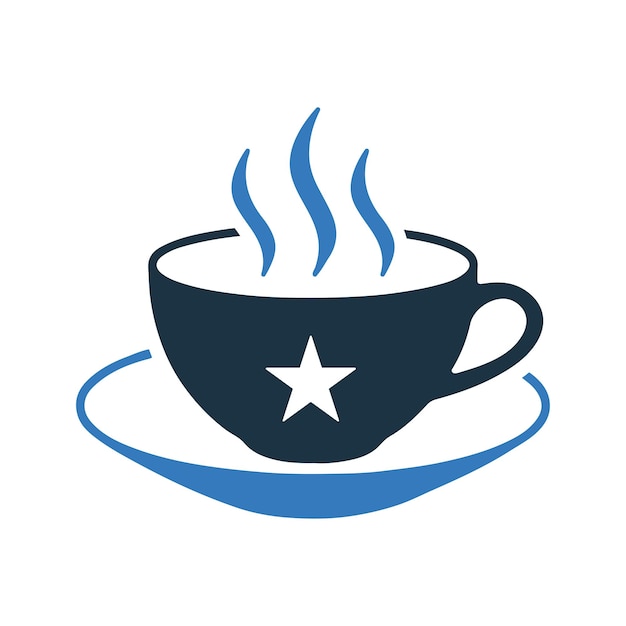 Hot coffee drink tea icon Simple editable vector illustration