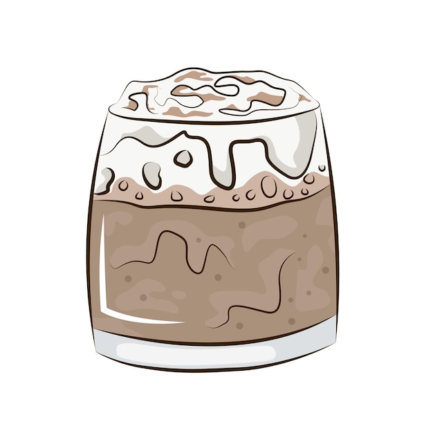 Hot and cold coffee beverage drink cup vector flat icon vector illustration eps