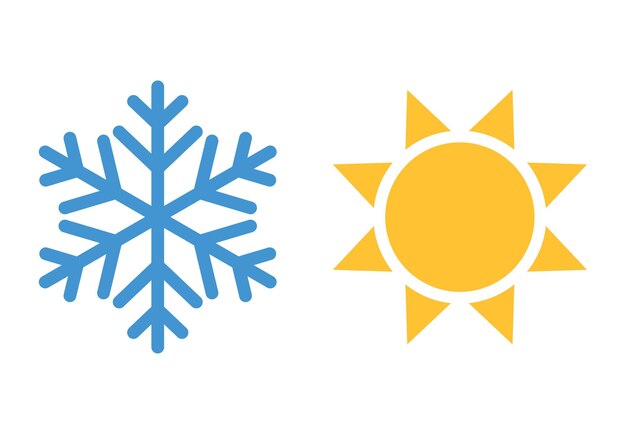 Hot And Cold Temperature Icon