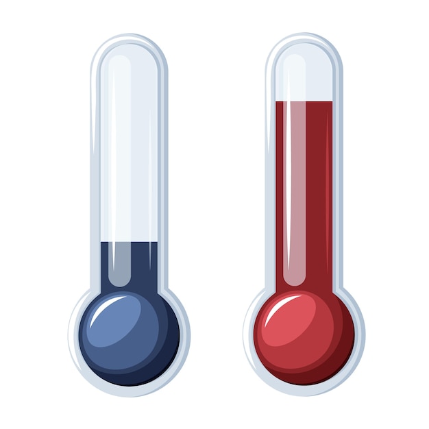 Thermometer Equipment Showing Hot Or Cold Weather. Thermometer