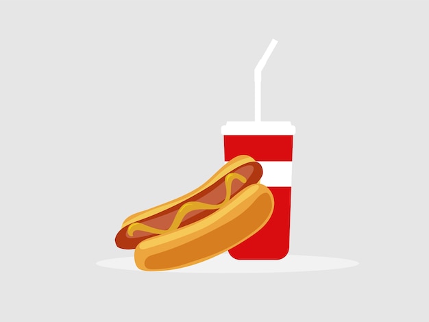 hot dog and drink background