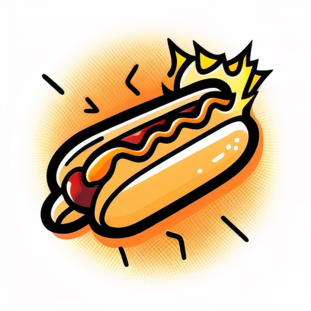 Vector a hot dog game icon