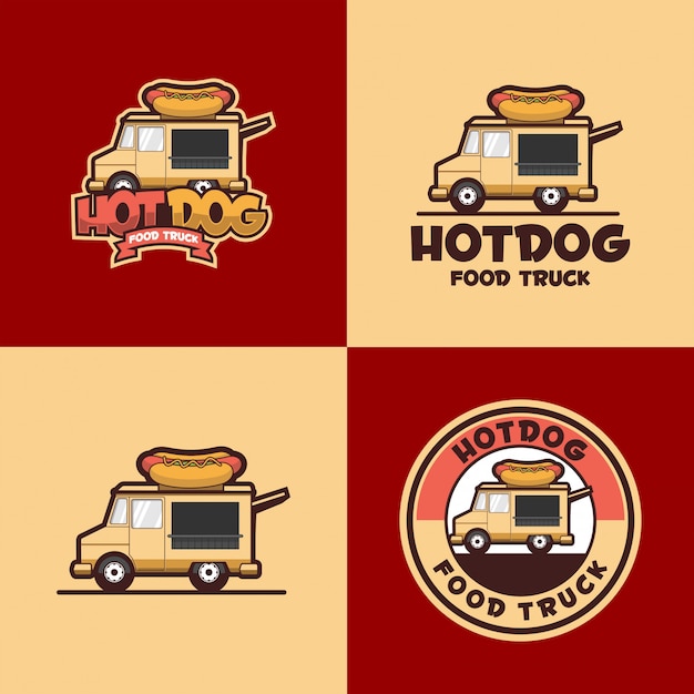 Vector hot dog logo