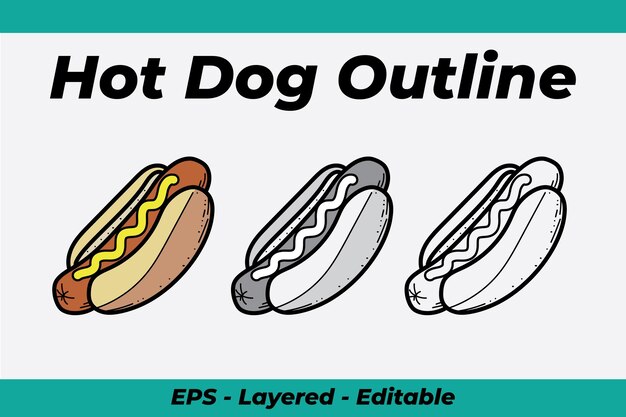 Hot dog vector