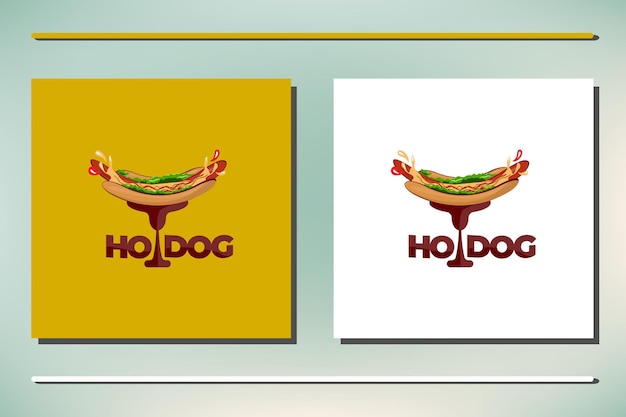 Hot Dog Worst Vlees ontwerp