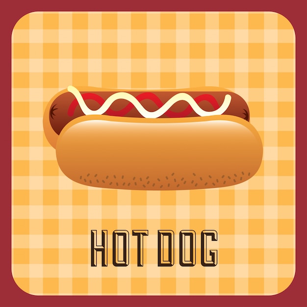 Vector hot dog