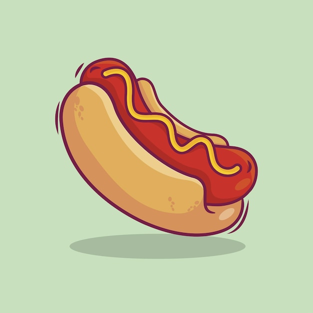 Vector hot dog