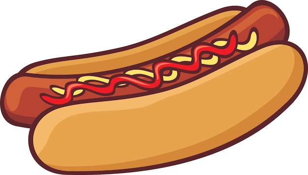 Vector hot dog