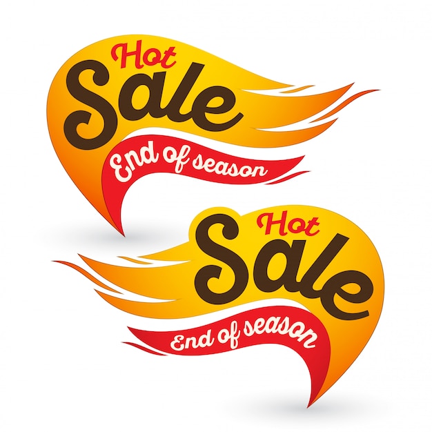 Hot fire sale vector labels stickers templates