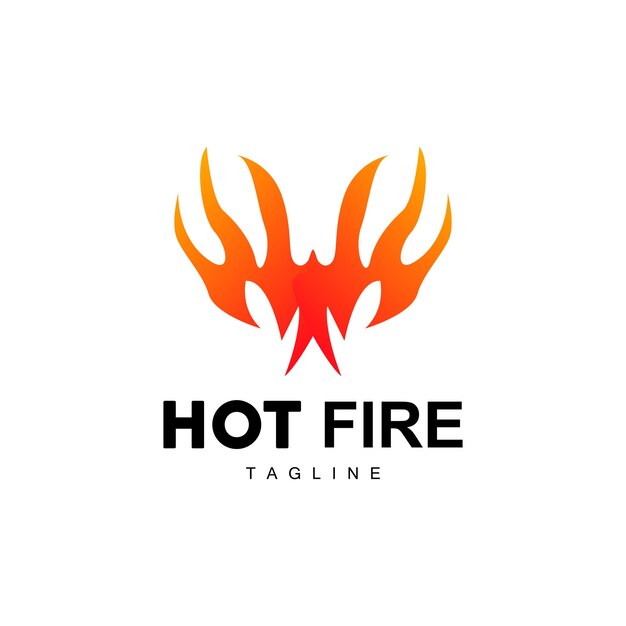 Vector hot flame logo fire vector abstract fire icon design