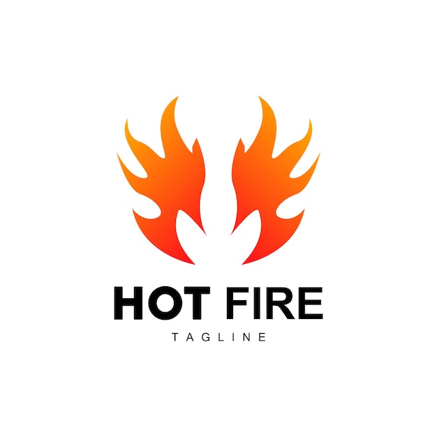 Hot Flame Logo Fire Vector Abstract Fire Icon Design