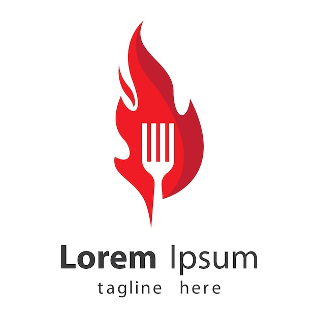 Hot grill logo afbeeldingen illustratie