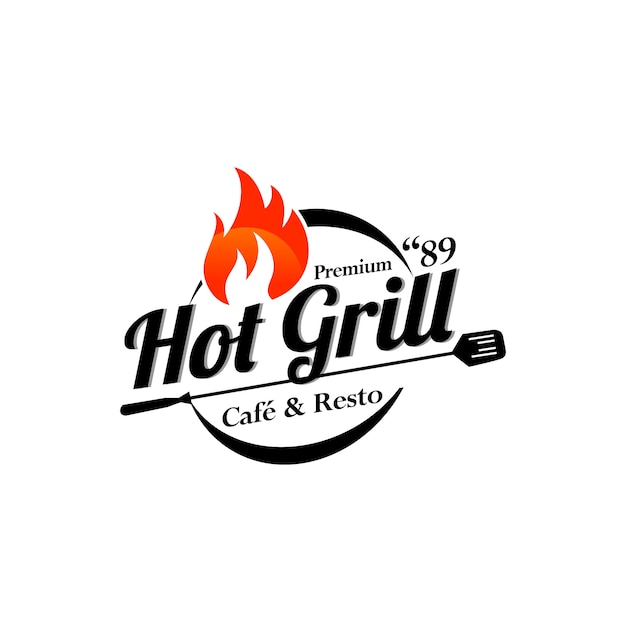 Шаблоны логотипов hot grill