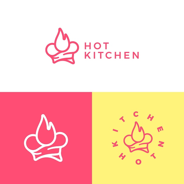 Hot Kitchen Logo Template