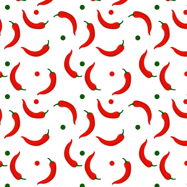 Hot pepper Seamless Pattern