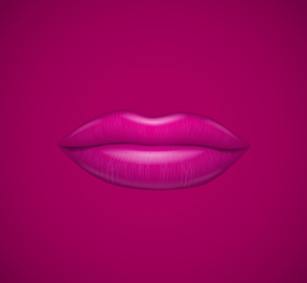 Hot roze lippen Vector illustratie