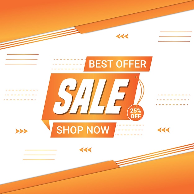 Vector hot sale 25 percent discount advertisement banner template