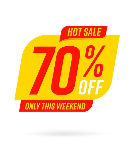 Hot sale 70 percent off only this weekend template