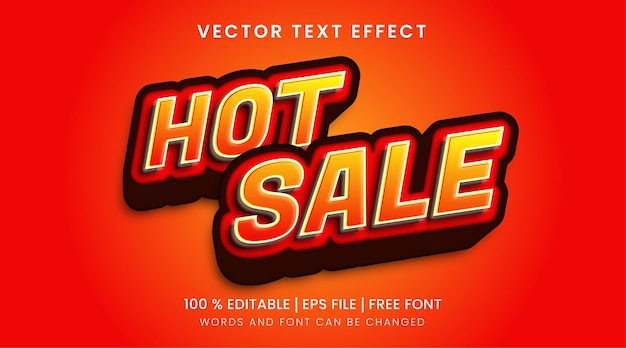 Hot sale banner text effect