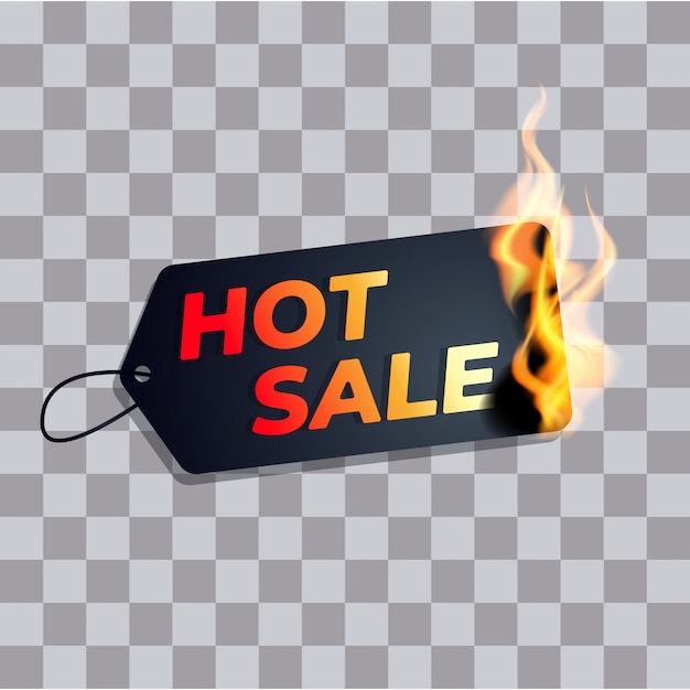 Vector hot sale label burn in fire