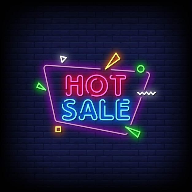 Hot sale neon signs style text