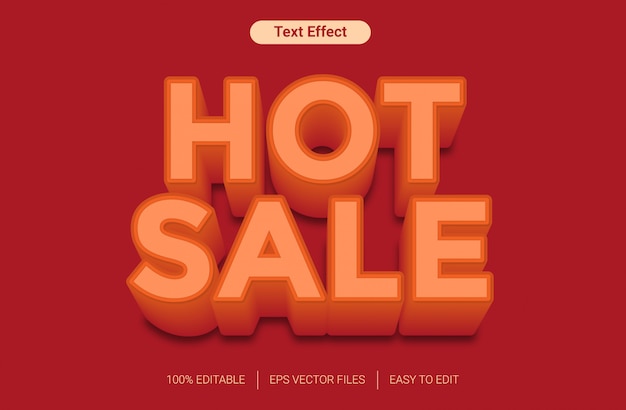 Hot sale orange text style effect