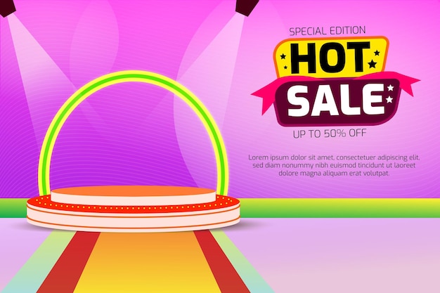 Hot sale with single podium