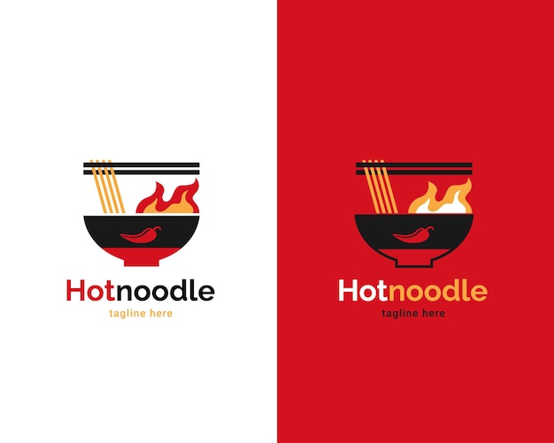 hot spicy asian noodle logo