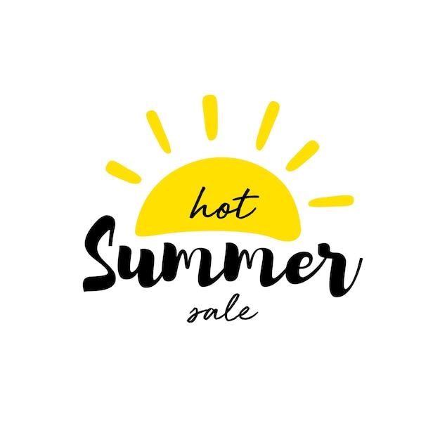 Vector hot summer sale banner