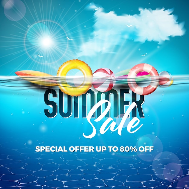 Hot summer sale poster