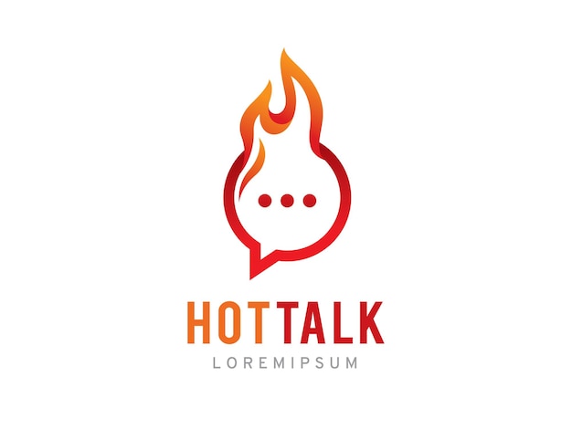 핫 토크 로고 기호 또는 아이콘 템플릿