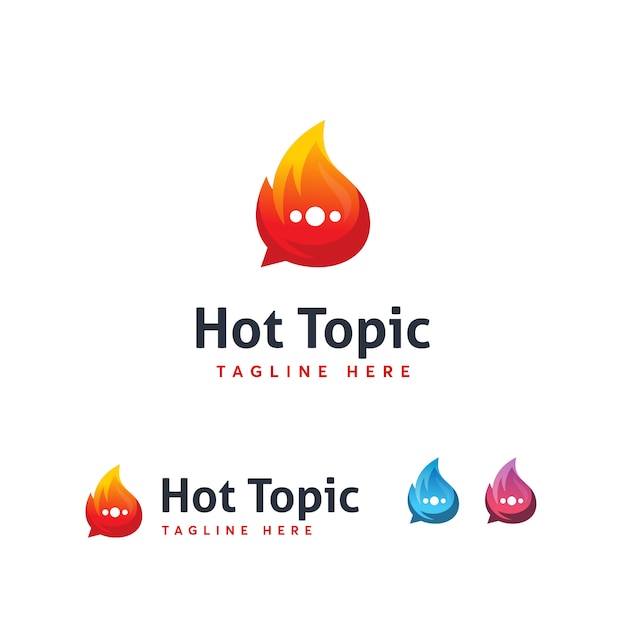 Hot topic logo template