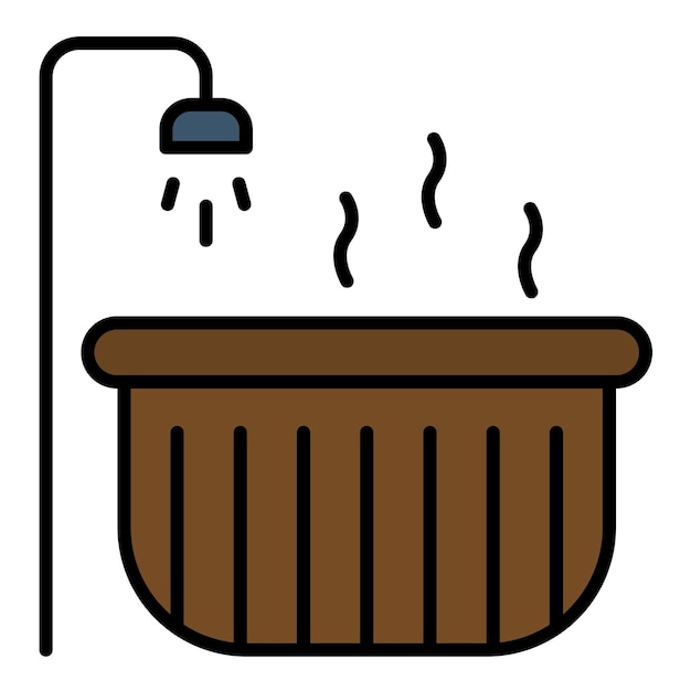 Illustrazione della vasca idromassaggio