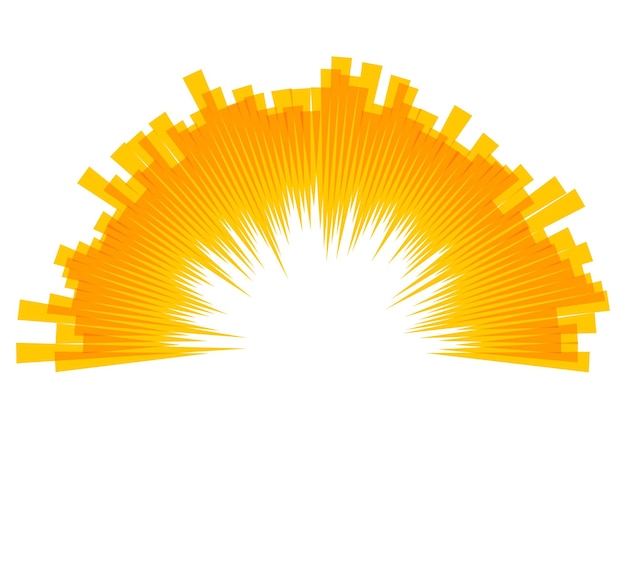 Vector hot with space rays sun light burst design element01