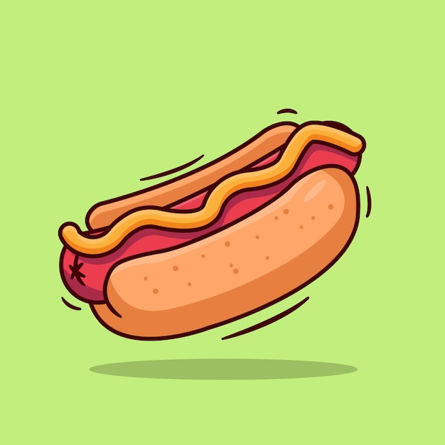 Hotdog De Illustratie