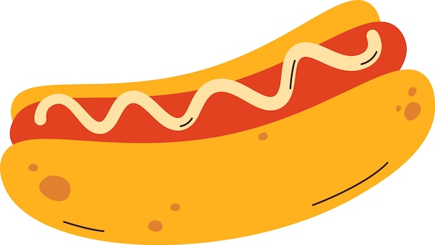 Vector hotdog fastfood