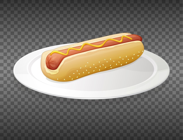 Hotdog op transparant