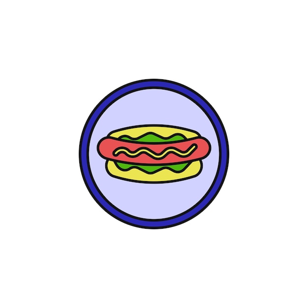 hotdog vector type icon