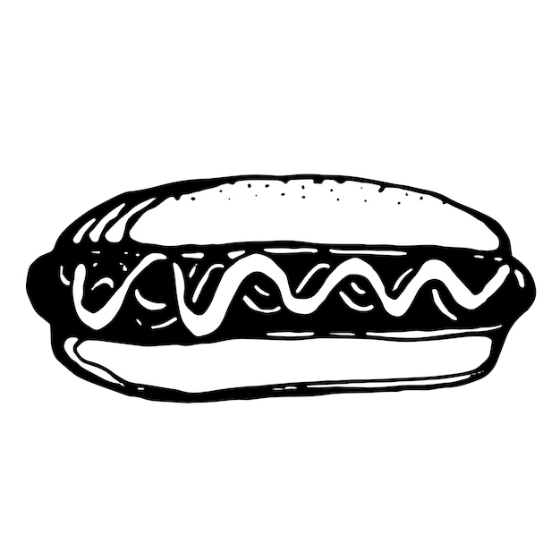 Vector hotdog vector