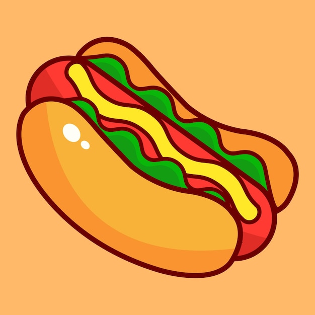 Vector hotdog vector