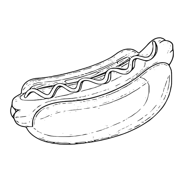 Vector hotdogbroodje