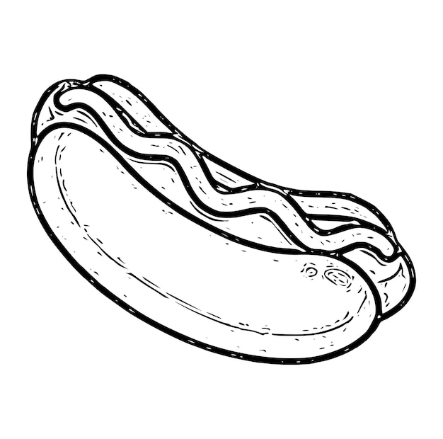 Vector hotdogbroodje