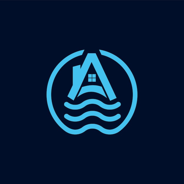 Hotel A wave-logo-ontwerpen