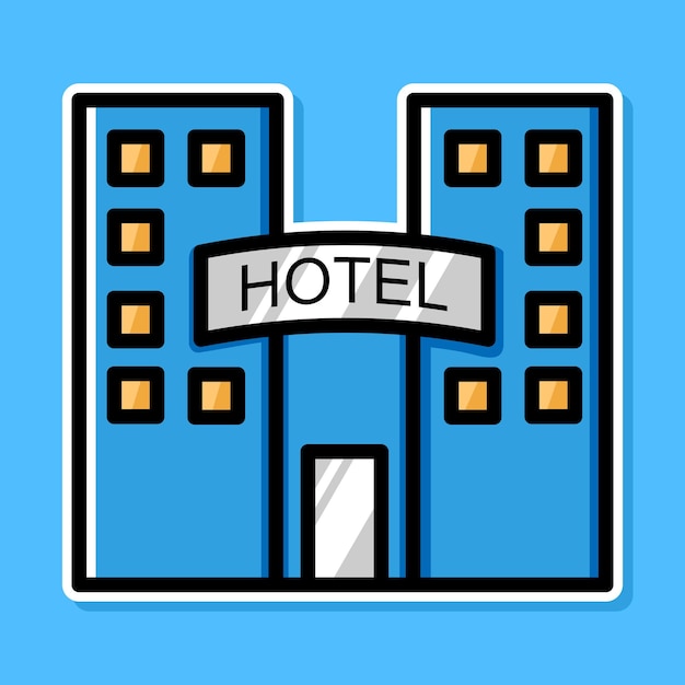 Hotel cartoon design